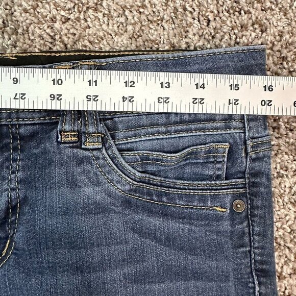 Democracy Ab Tech Solution Gray Skinny Jeans Womens 12 Elastic Waist Stretch‎ - Picture 9 of 11